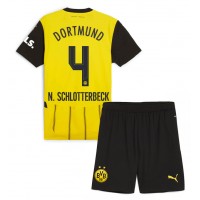 Maglia Calcio Borussia Dortmund Nico Schlotterbeck #4 Prima Divisa Bambino 2024-25 Manica Corta (+ pantaloncini)